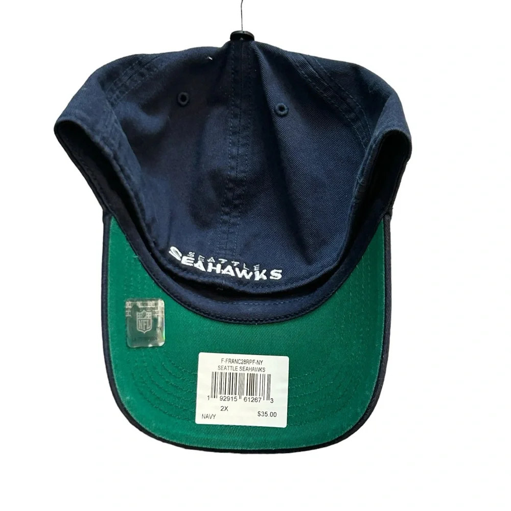 Seattle Seahawks Logo Fitted‎ Hat Cap Size XXL 2XL